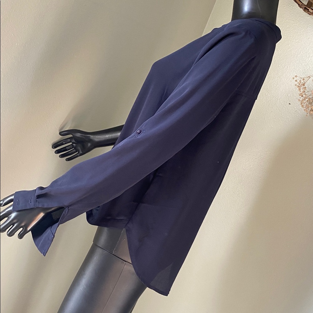 Lulu's Navy Blue Blouse - Picture 6 of 14